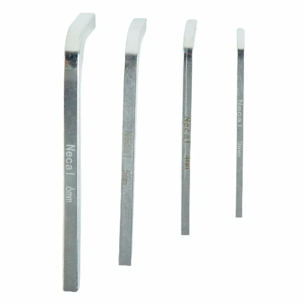 

Hand Tools Wrench L Shape Screwdriver Set Silver Square Head 3-6mm 4 Point 4Pcs Chromium Vanadium Steel Convenient