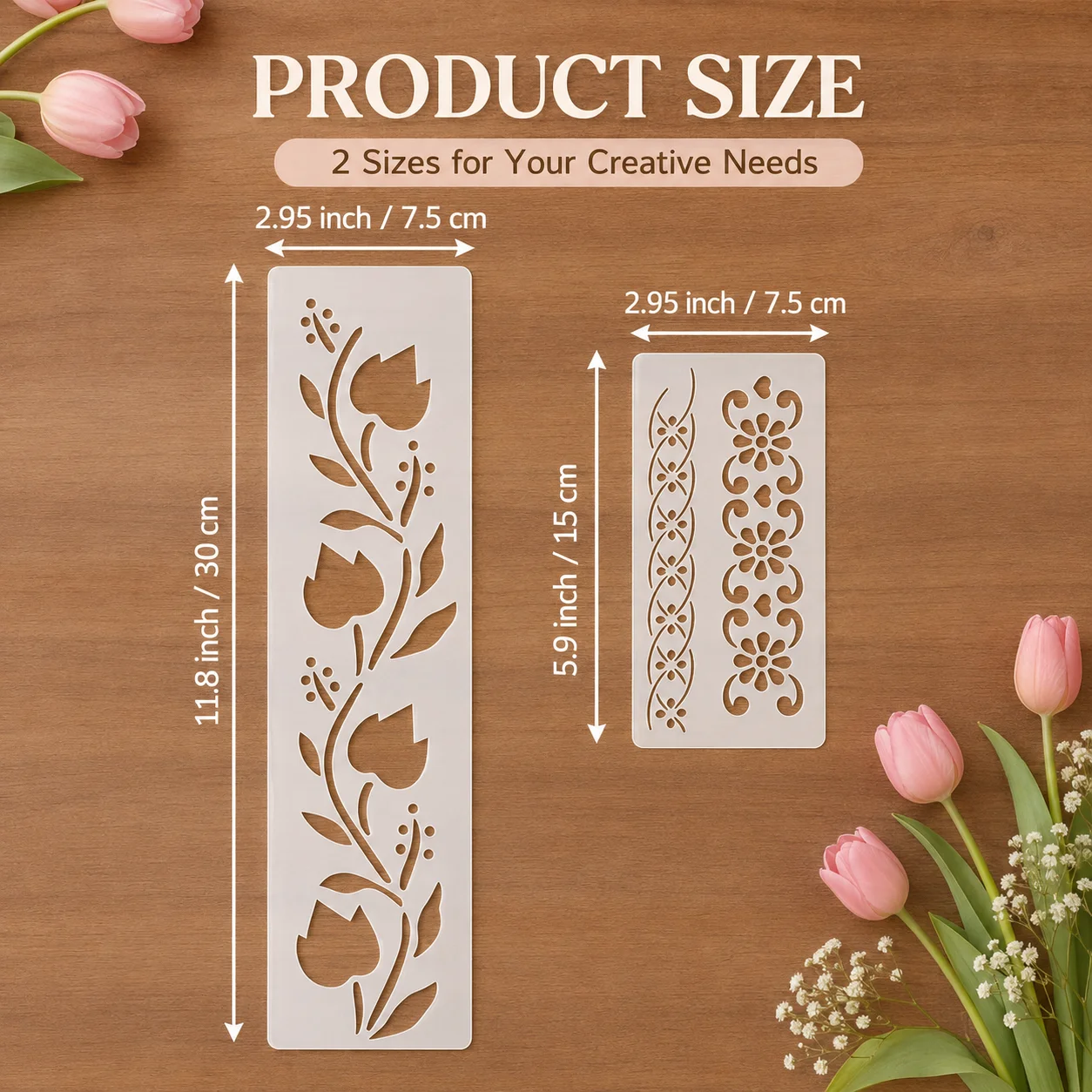 12Pcs Decorative Border Stenci - Photography Angle review and price