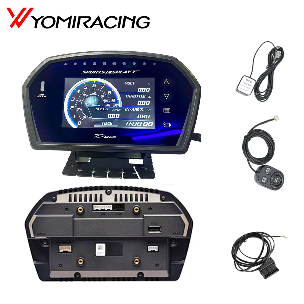 

Автоматический считыватель кодов OBD2 со спортивным дисплеем, многофункциональный интеллектуальный счетчик для вольтметра повышения двигателя, манометра давления масла, для DSDF