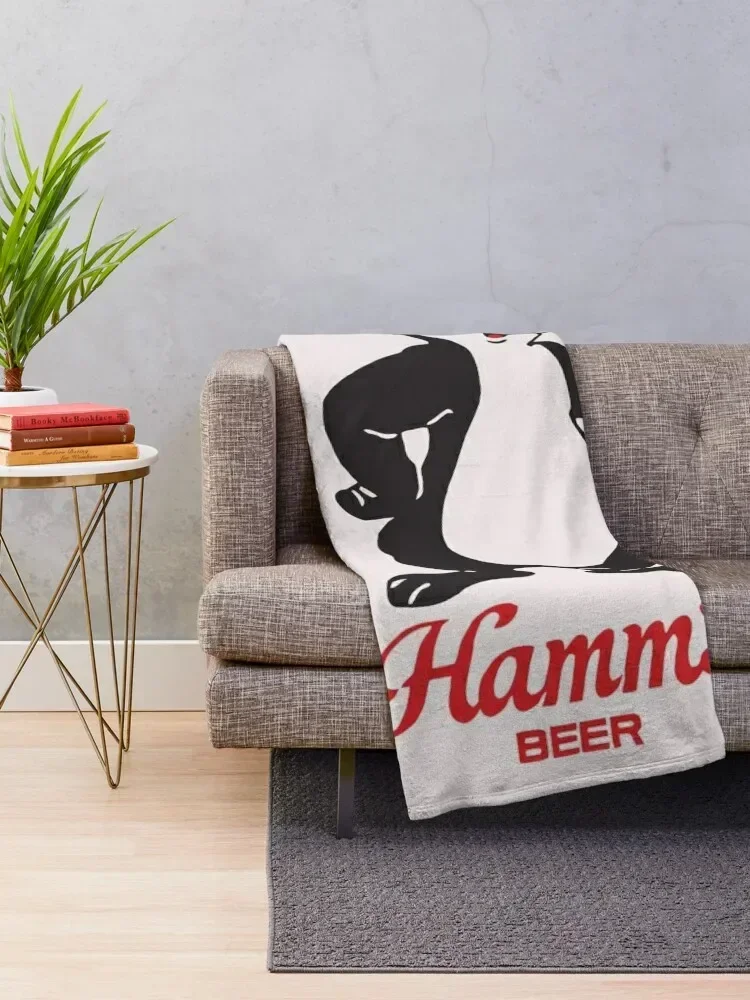 Hamm's Hamms Beer Retro Vintage Throw Blanket Soft Beds Comforter wednesday Blankets