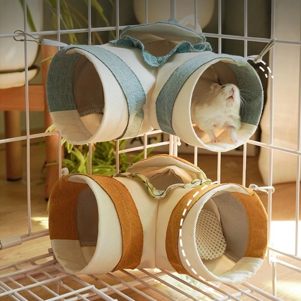 Jouet amusant pour petits animaux : tunnel flexible et durable pour hamsters, hérissons, lapins et furets – idéal pour l'enrichissement et le jeu