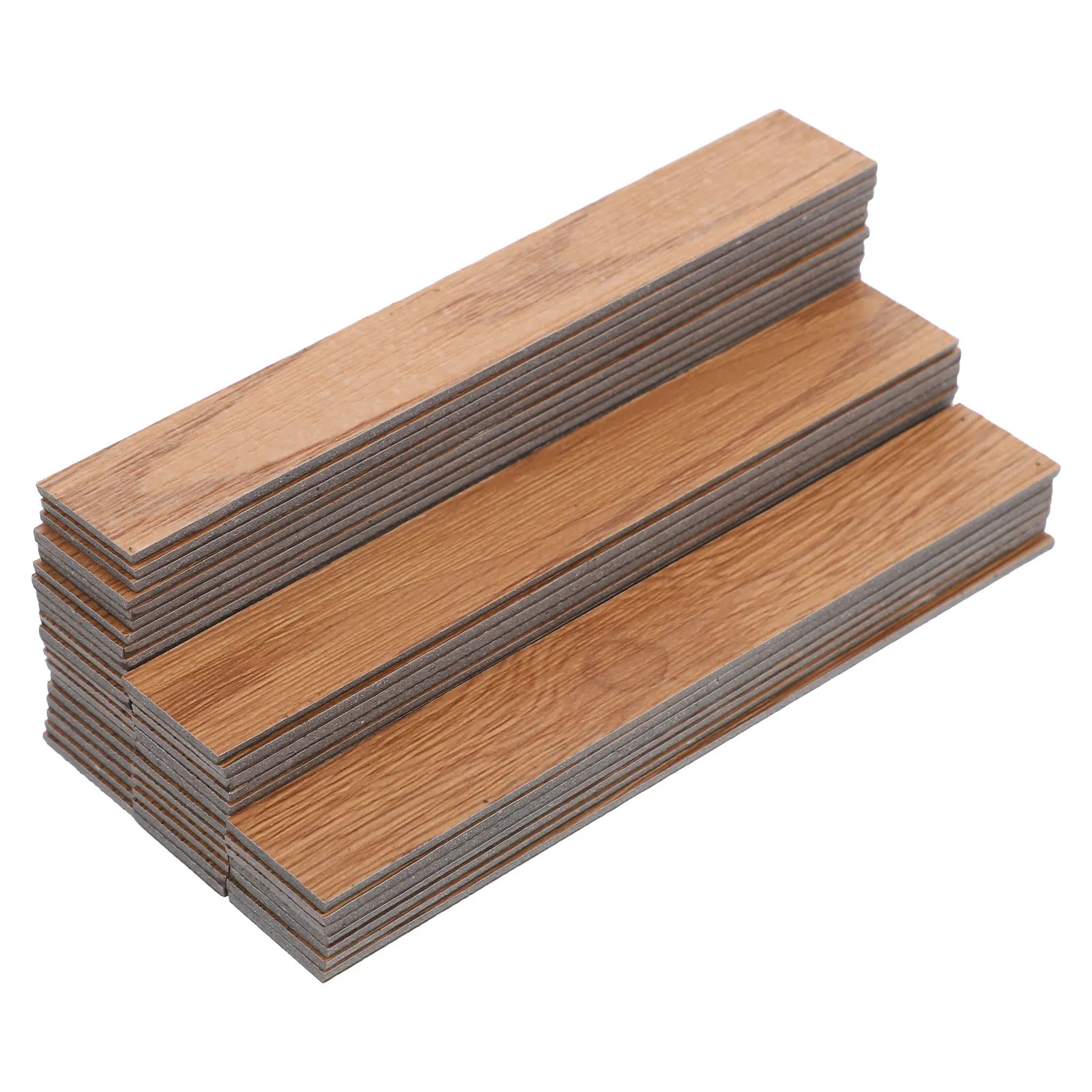 

40Pcs Miniature Flooring for Dollhouses 1:12 Scale Self-Adhesive Wood-Look Floor Tiles for DIY Crafts Compact Home Decor