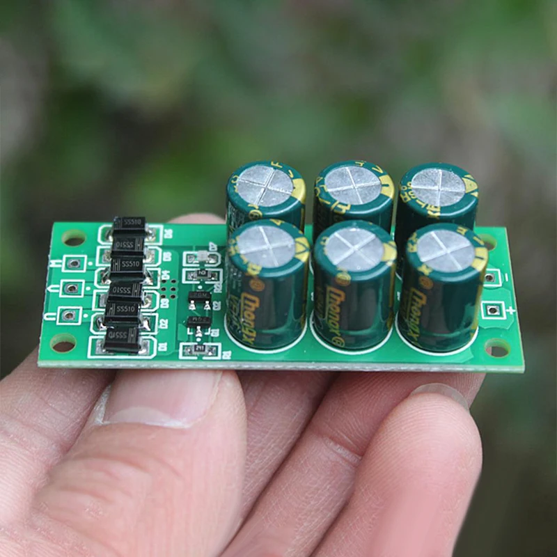 1PC 24V 3A Three-Phase Rectifier Bridge Small Generator Rectifier Board Brushless Brush DC Generator Filter Board Module