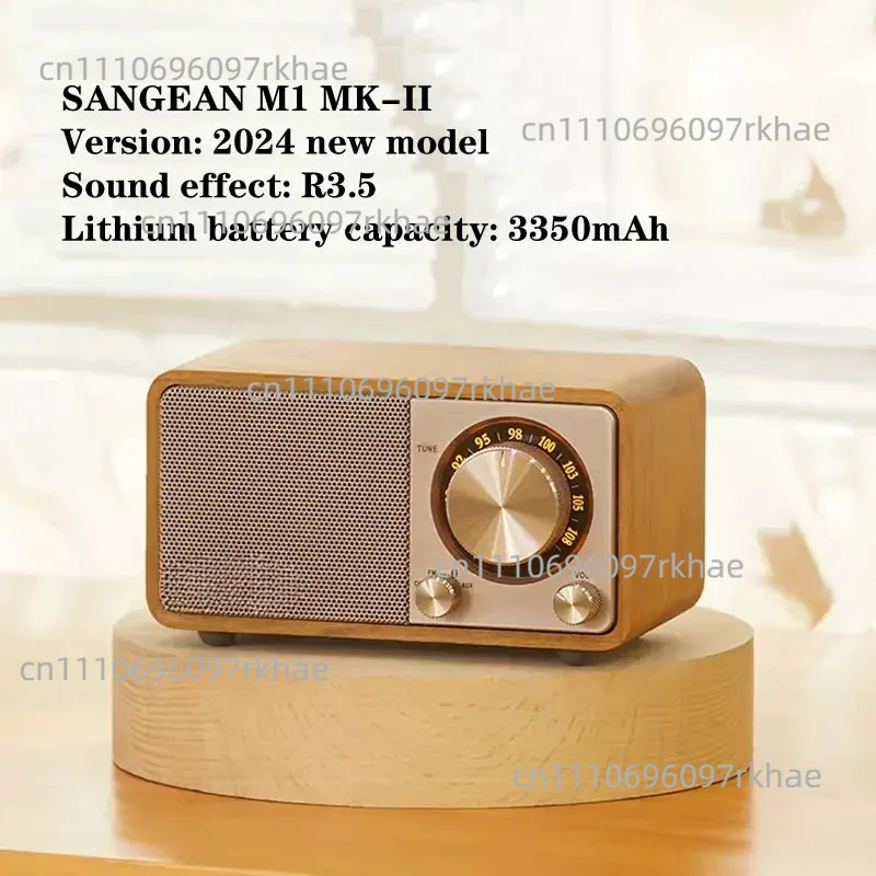 Altavoz Inalámbrico Portátil SANGEAN MASTER M1, Altavoz Estéreo Inalámbrico, Radio Portátil, Regalo para Padres e Hijos