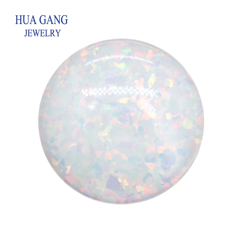 

Синтетический Опал # 17D, незакрепленные камни, основа круглой формы, белые бусины с кабошоном, полудрагоценные камни для изготовления ювелирных изделий 4-12 мм