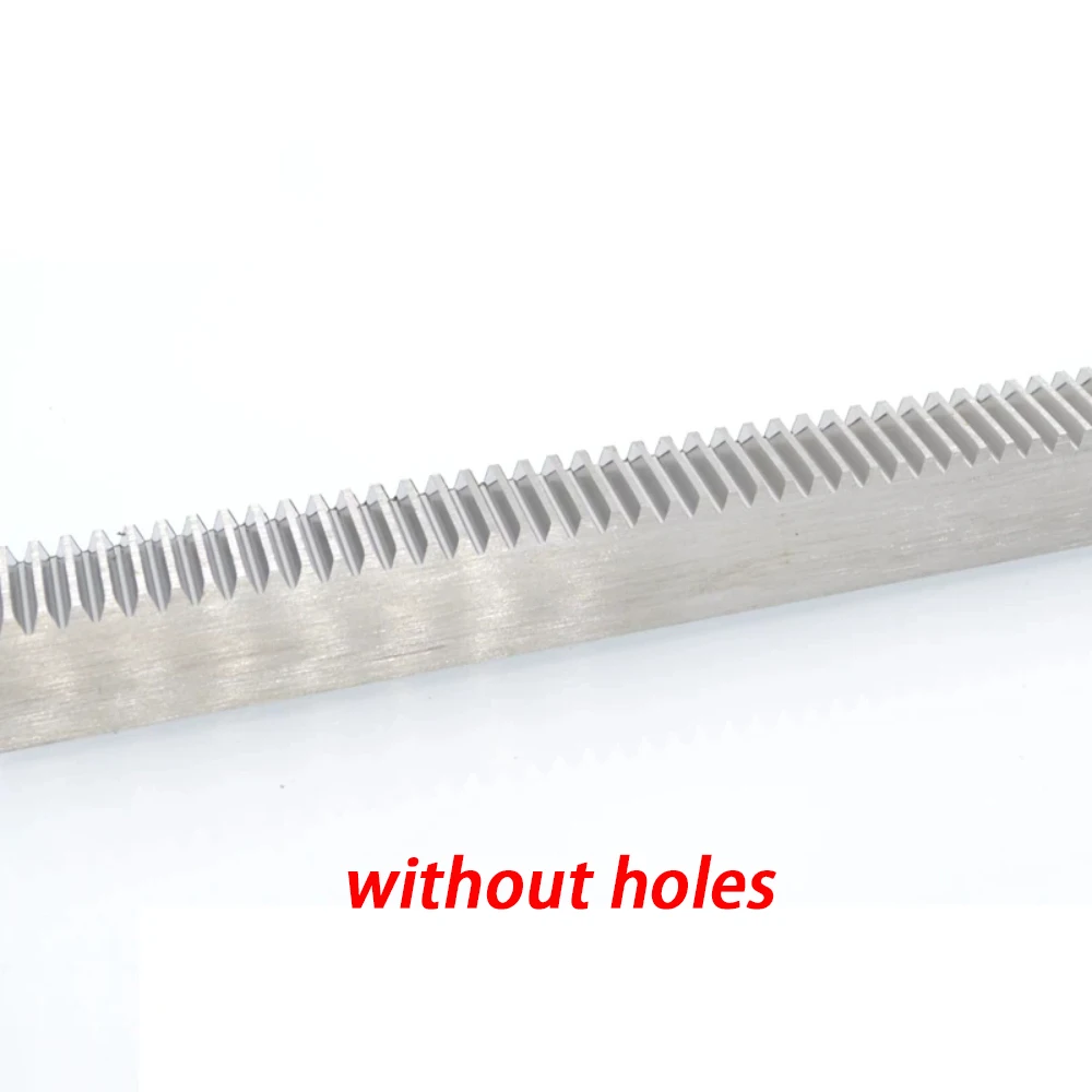 1pcs Without Holes 304 SS Gear Rack 1M 1.5M 2Module Straight Teeth Drive Rack Length 300/500mm 10x10 10x12 15x15 20x20 Spur Rack