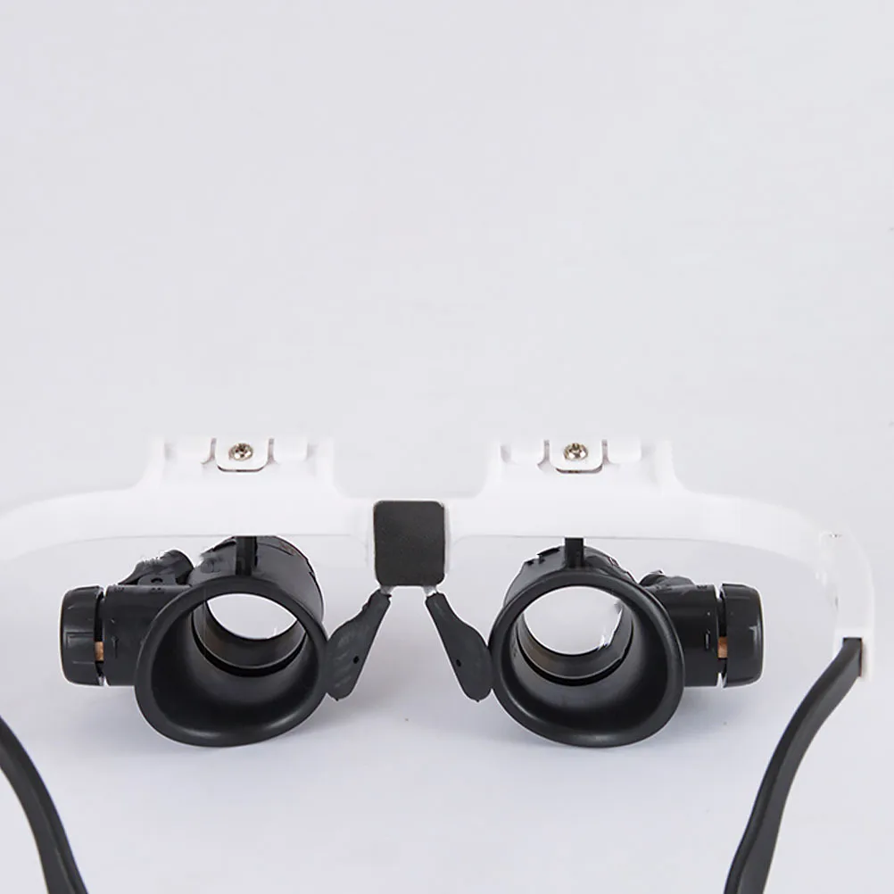 

1pc Led Magnifier Head-Mounted Light Ergonomic Design Wide View For Watch Repair Jewelry Inspection Interchangeable Lens