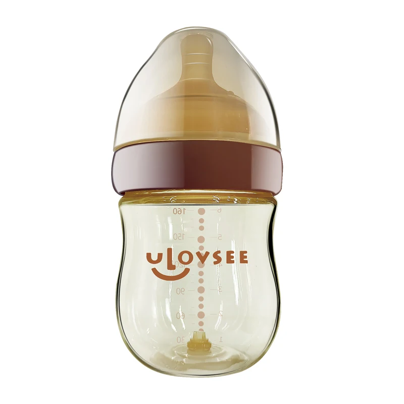 Neue 240ml/160ml PPSU Babyflasche & Sauger, Weithalsflasche mit Luftausgleichsventil am Boden, Hitzebeständige Milchflasche – Detail 10