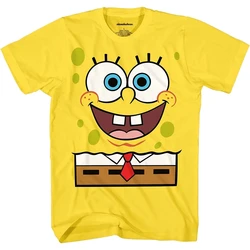 Spongebok-子供用のラウンドネックの3DプリントTシャツ,男の子と女の子のギフト,新しいシリーズ,夏,2024