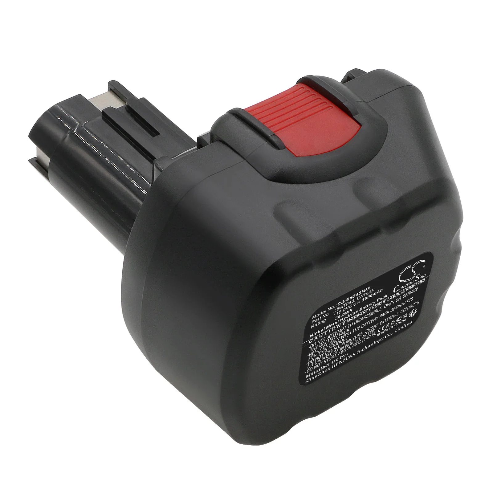 Ni-MH Power Tools Battery for Bosch,12.0v,3000mAh,GSB 12,GLI 12,GSR 12V,GSR 12-2,GSB 12VE-2,GDR 12V,22612,23612,32612,3360K,3455