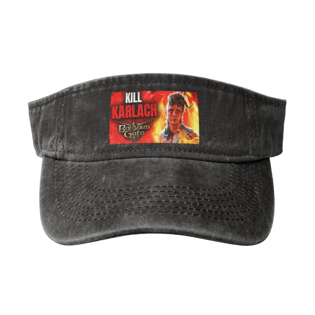 

Baldurs Gate 3-Why You Should KILL KARLACH Empty Top Baseball Sun Cap Summer Adjustable Baseball Cap