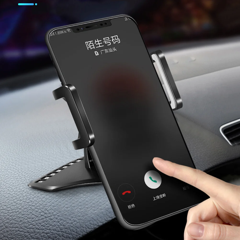 

2 in 1 Rotating Phone Holder Car Mount 360 Degree Adjustable Dashboard Air Vent Sun Visor Compatible Anti Slip Pad No Trace