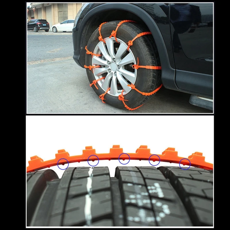 Anti-skid Universal Wheel for Tyre Grip Snow Chains Cable Belt Winter Tires 10x Dropship