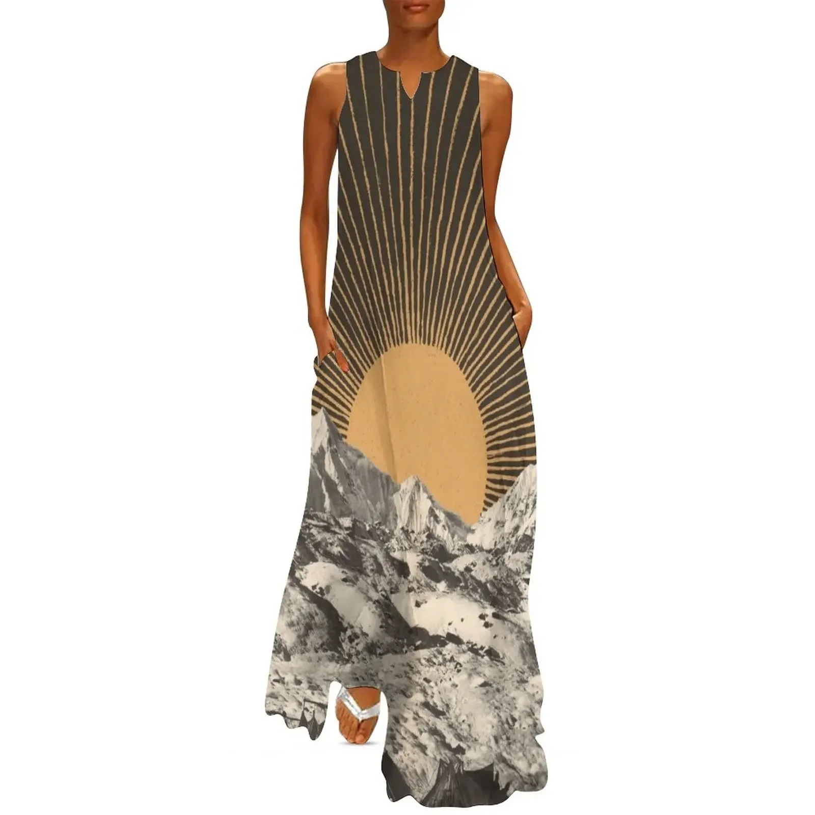 

Mountainscape 6 Long Dress women party dresses clothes Dress