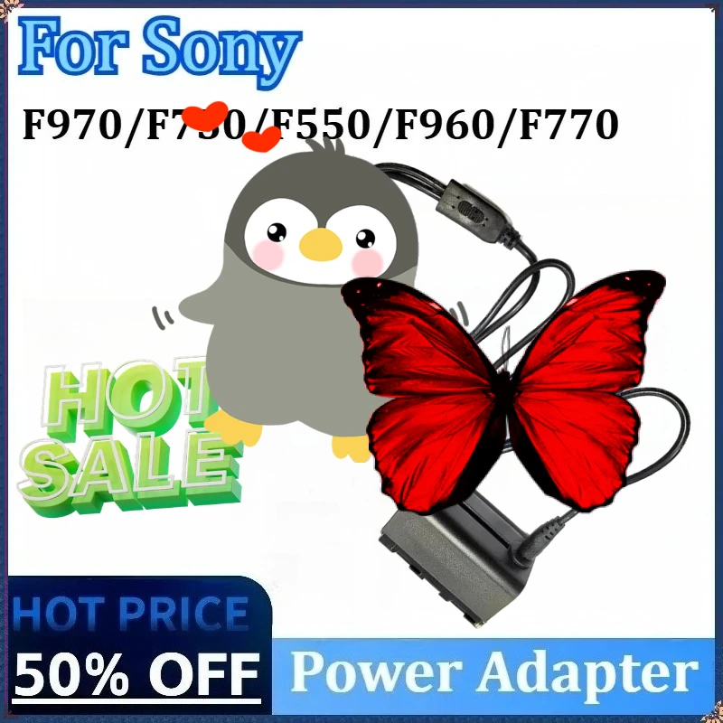 

New Dummy Battery Power Adapter for Sony F970/F550/F960/F750/F770 with Dual USB Ports Model BB6 LED Light Video Recorder Monitor