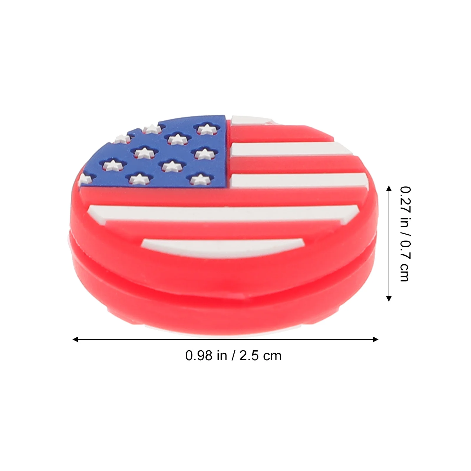 6Pcs Tennis Vibration Dampeners Silicone Tennis Racket Absorbers American Flag Pattern Reduce Shock and Improve Comfort