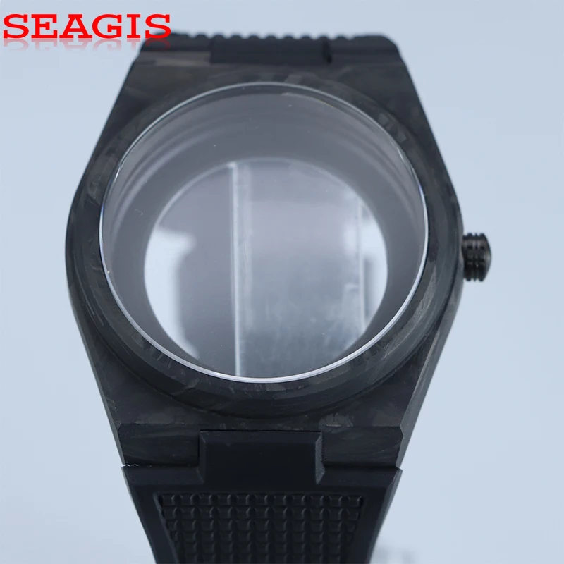 ساعة سيجيس أوتوماتيكية من ألياف الكربون 40 ملم، غوص فاخر مقاوم للماء PRX، حركة NH35 #1