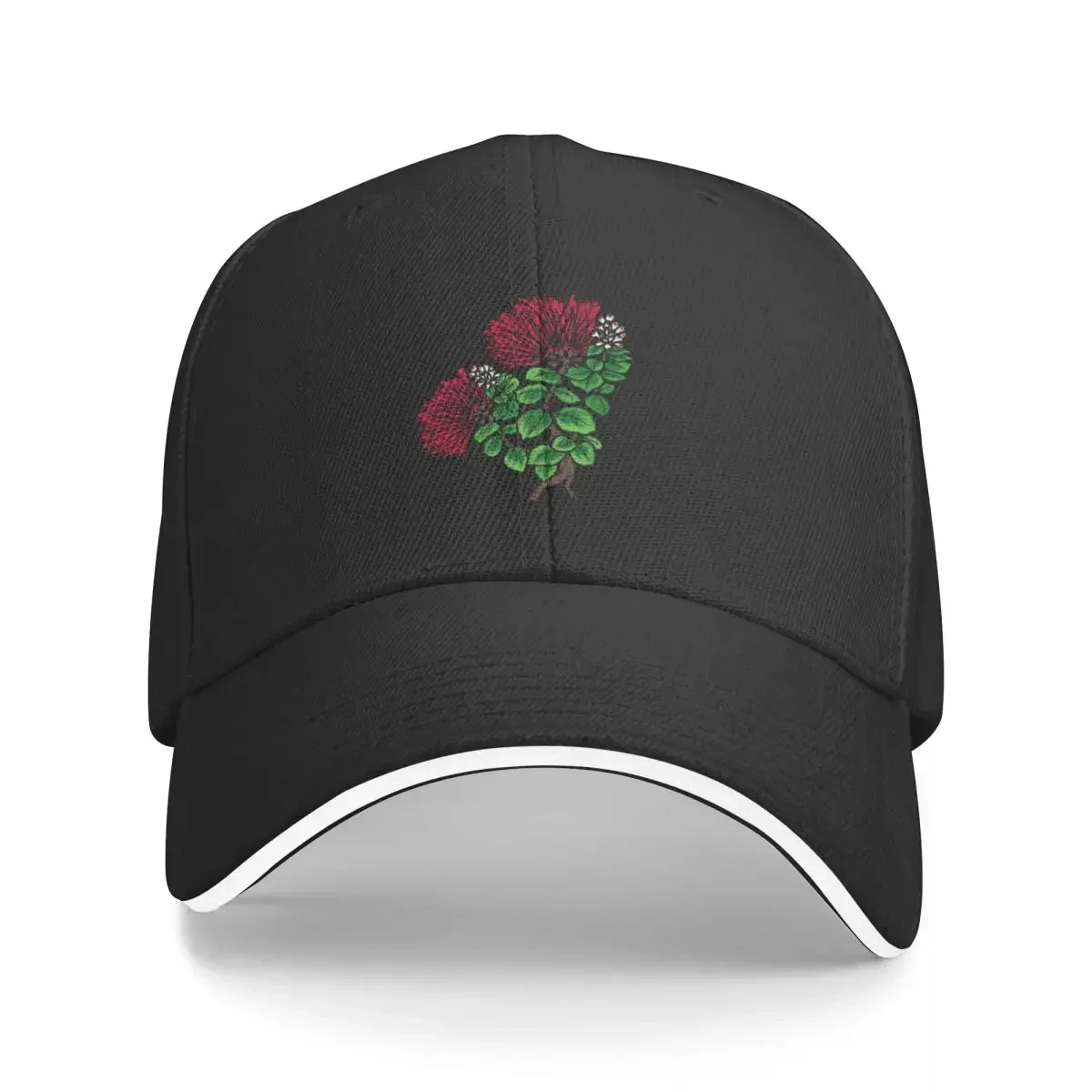 Ohia Lehua - Hand-drawn Illustration Cap Baseball Cap fur hat thermal visor uv protection solar hat caps for women Men's