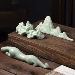 Creative Calligraphy Brush Holder Chinese Durable Ceramic Pen Holder Practical Office Supplies Painting Brush Holder