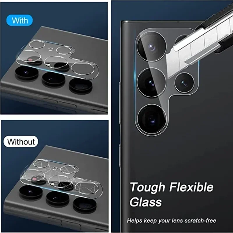 Protector de lente de cámara para Samsung S22, S21, S20 Ultra, S10, S9, S8 Plus FE, protectores de pantalla para Samsung Note 20, 10, 9, 8, S10E, vidrio