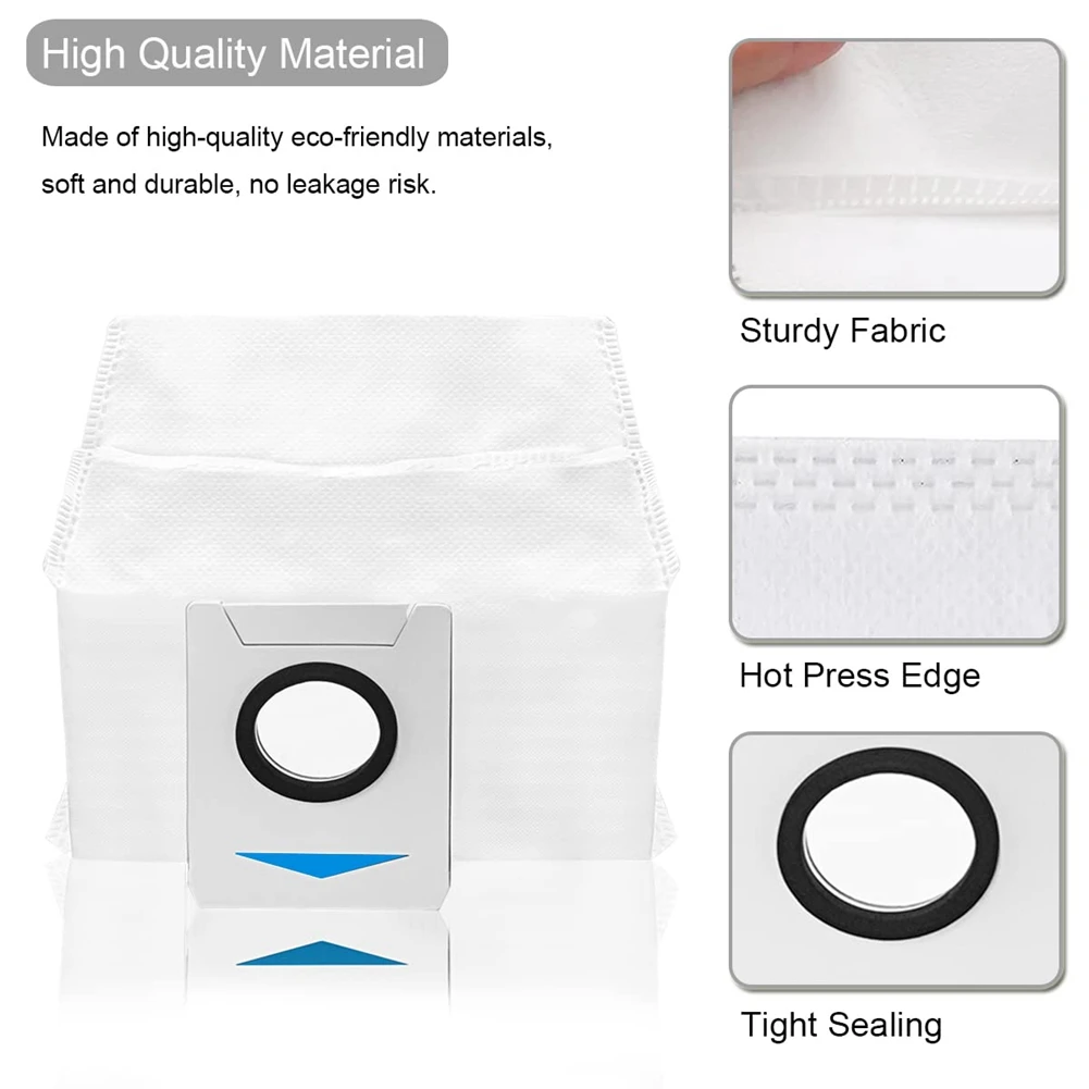 Bolsas de polvo de repuesto compatibles con Ecovacs DEEBOT X1 Omni/Turbo accesorios de Robot aspirador bolsas de vacío