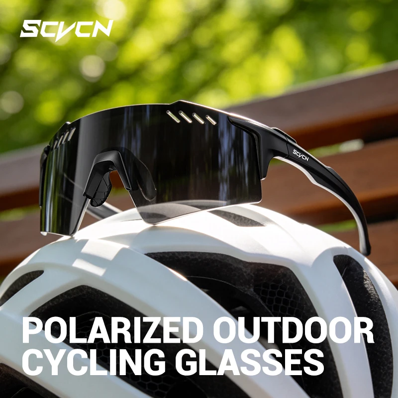 SCVCN Outdoor Anti-glare Polarized Hiking Eyewear Sunglasses Surfing Pickleball Sports Cycling Glasses Road Bike UV400 Goggles