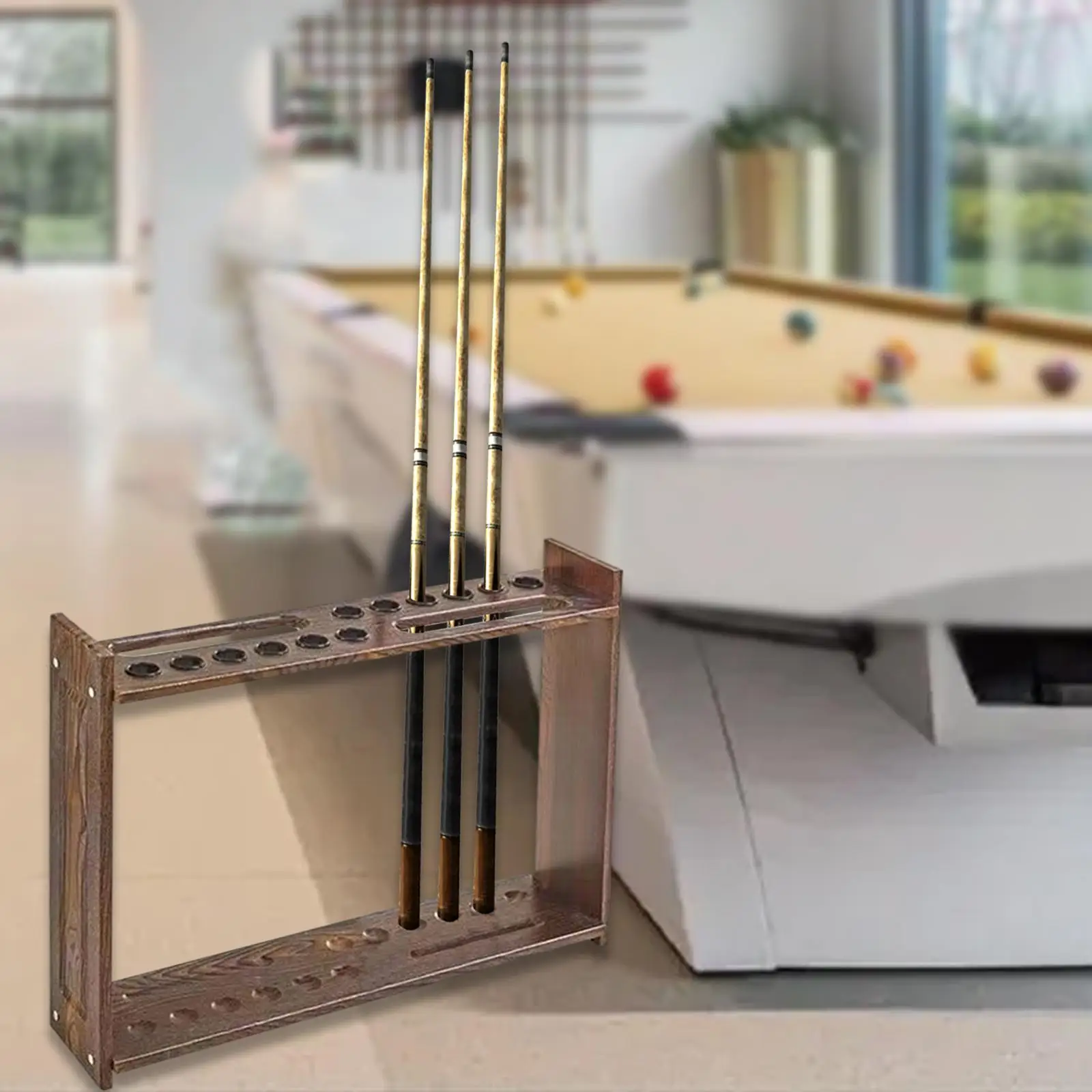 

Деревянная стойка для кия, стабильные аксессуары для бильярда, вертикальный держатель для бильярда