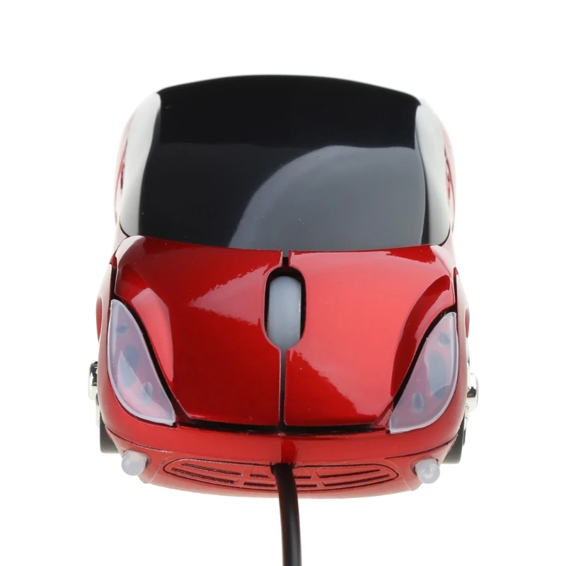 1000DPI Mini Car USB Optical Innovative 2 Headlights Mouse for PC