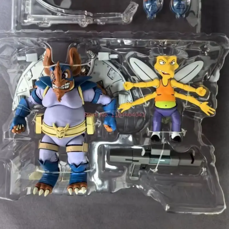 Nuevo traje Neca Miyamoto Usagi Jones Schneider Robot llamativo de ratón figura de acción de Anime articulaciones coleccionables se pueden mover hecho a mano