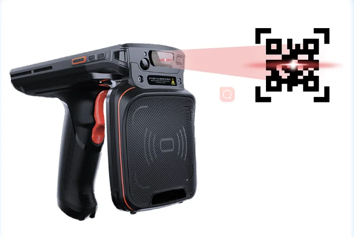 4G/ WIFI/GPS 860-960MHz 1D/2D ماسح الباركود يده UHF RFID المساعد الشخصي الرقمي قارئ RFID يده قارئ العلامات