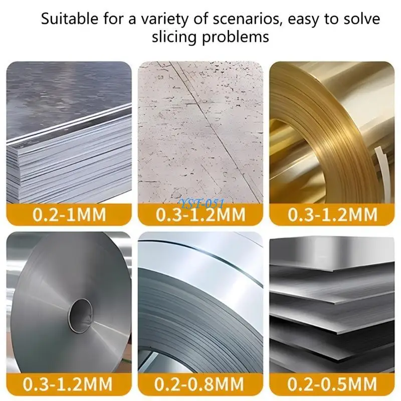 

E15A Drill Compatible Metal Cutting Attachment Alloy Steel Metal Shear High Performances Metal Shear Attachment for Drills