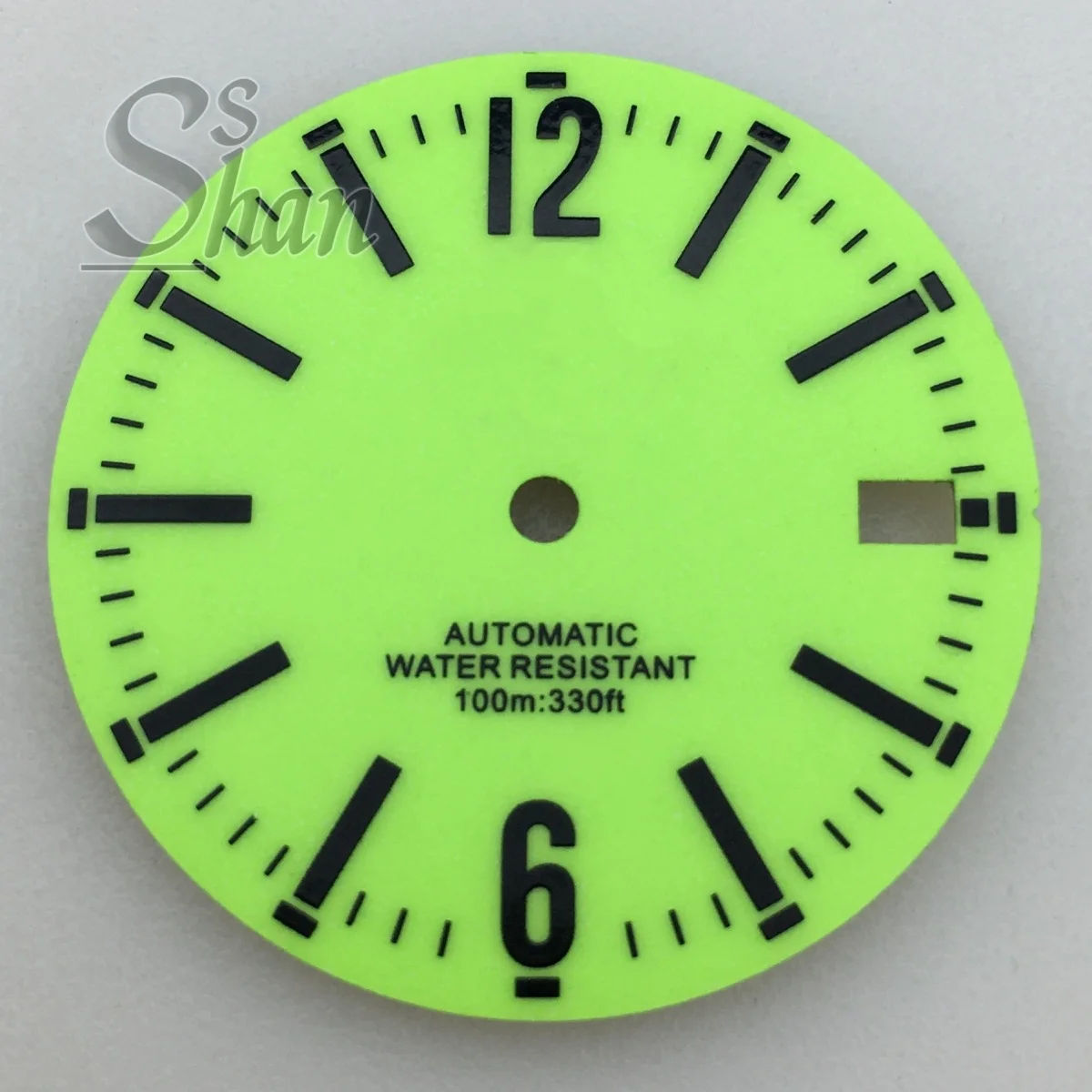 

NH35 29mm dial features a 6/12 Arabic stripe index full green luminous dial and is compatible with both the NH35A NH36 movements
