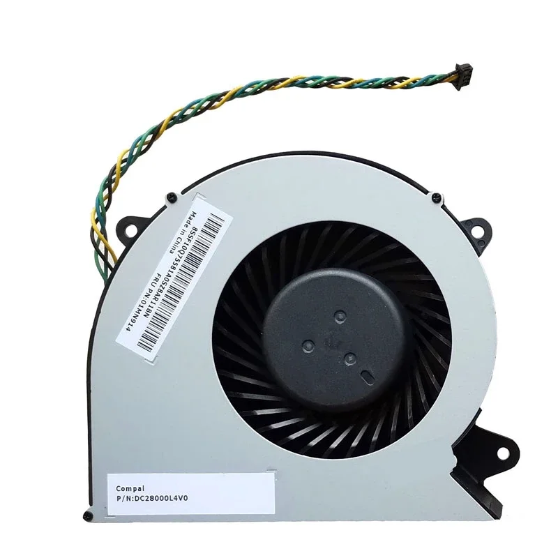 Ventilador de Refrigeração CPU Laptop Original, Lenovo AIO 520-22, 24ICB, 24IKL, 24ARR, S4350, 01MN941, DC 280000L4V0, BAZA1022R2U, P003, DC1, Novo