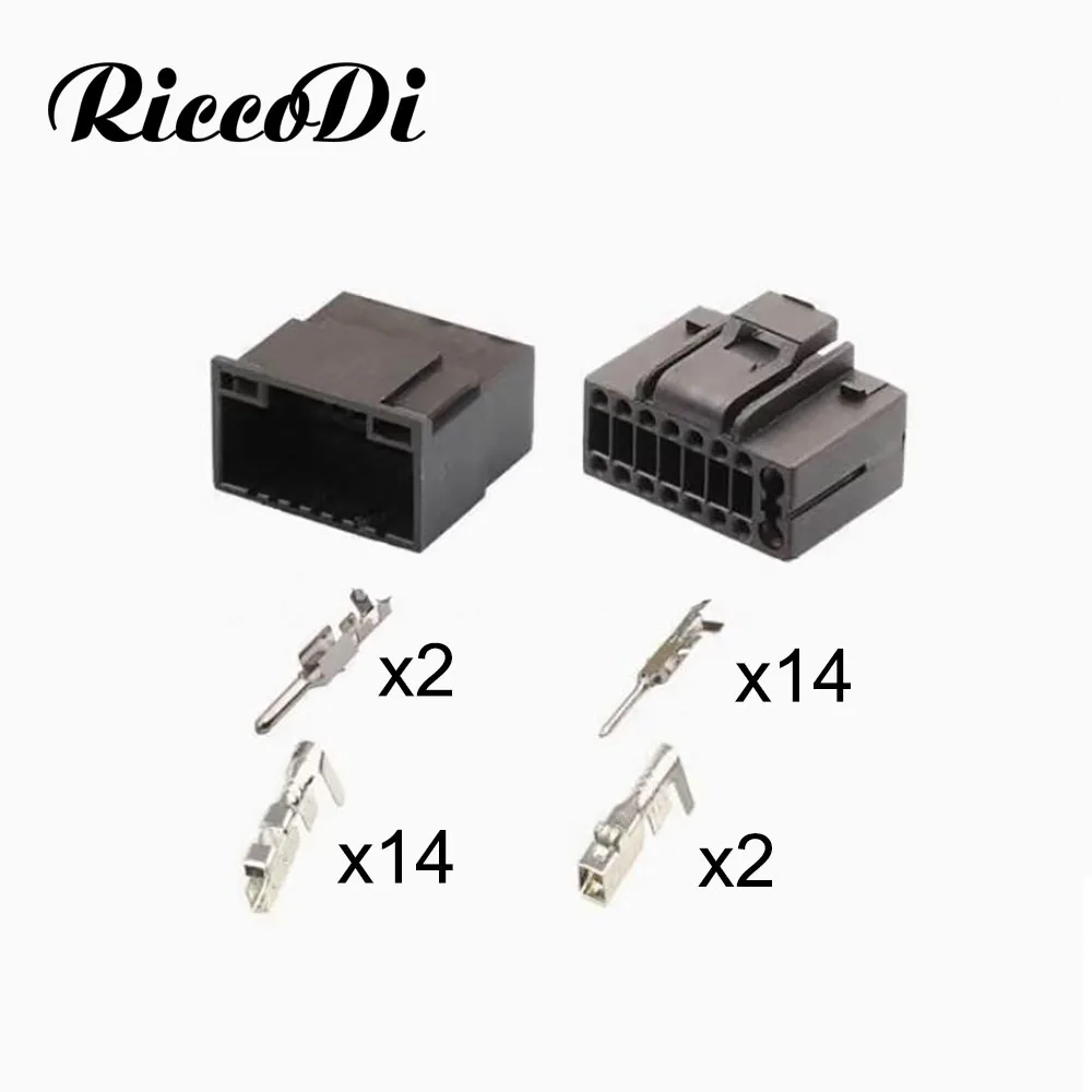 1-20Set 16 Pins Car Stereo ISO Connector 51128-1601 JVC Kenwood Universal Android Head Units 8227L YT9216 YT9217 YT9218