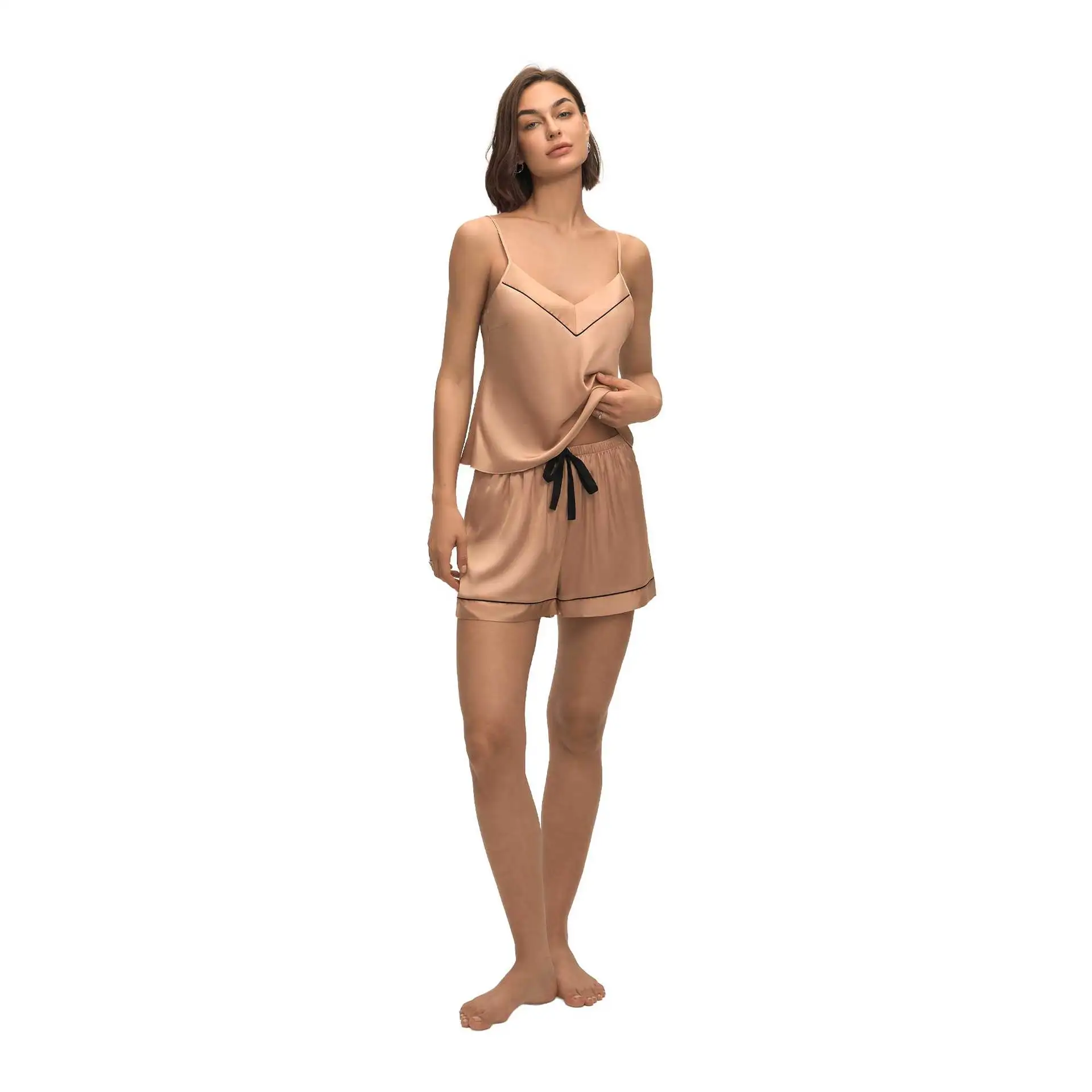 Rock Your Spring - Summer with Ladies' Cross - Border Sling Back Short - سروال كاجوال ملابس نوم وملابس نوم مكونة من قطعتين #5