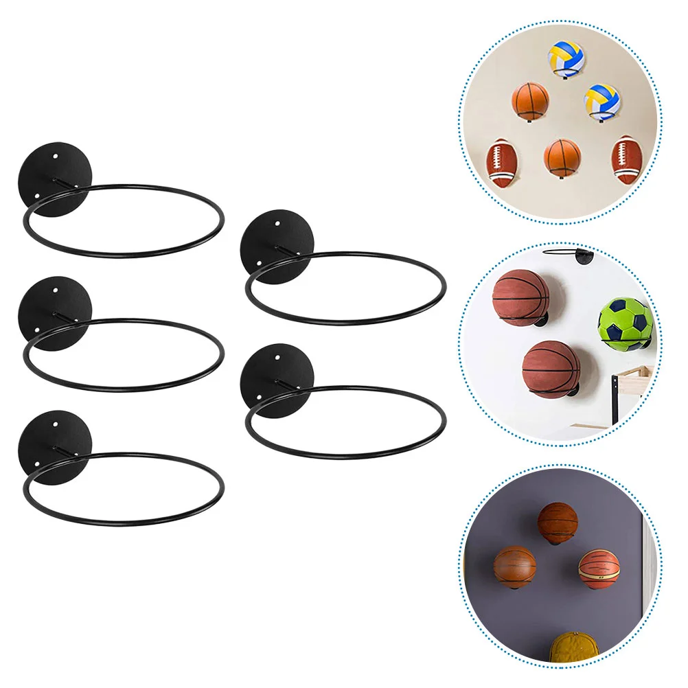 

Ball Holders Wall Mounted Basketball Soccer Display Racks For Football Exercise Wall Football Storage Multi-purpose shelf