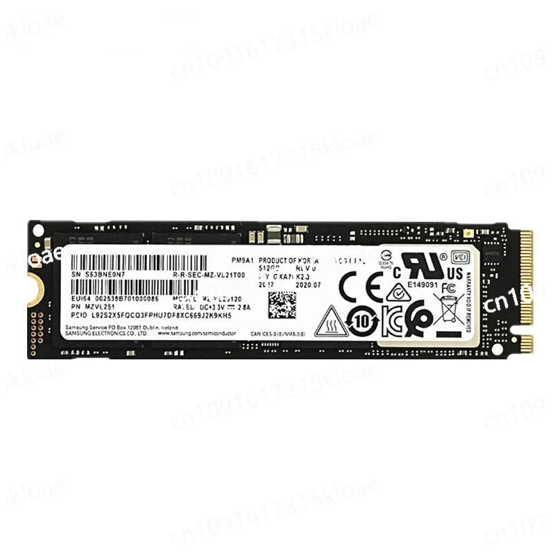 PM981A\ PM9A1\ PM9A1A NVME256G/512G/1TB M.2 PCIE 2280 Solid State Drive