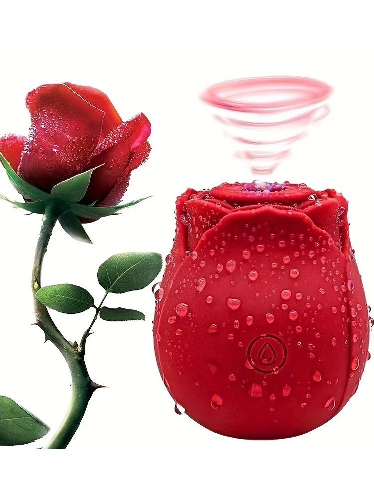 Rose Vibrator Toy Powerful Sucking for Women Vacuum Stimulator Oral Nipple Clit Sucker Female Sex Toys Goods for Female Adults