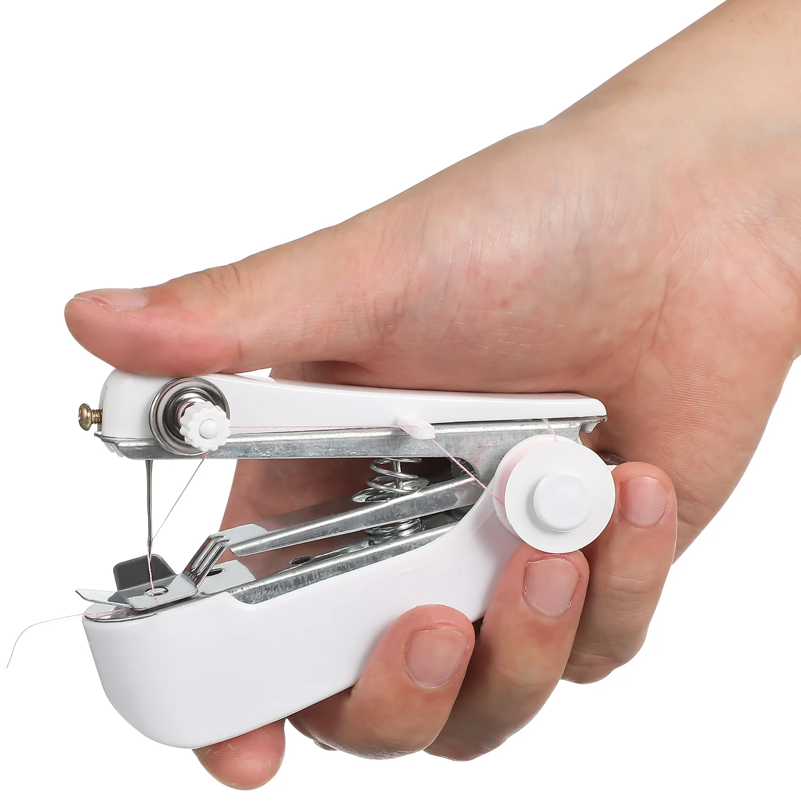 Handheld Sewing Machine Needles Stitch Portable For Home Small Mending Manual Beginners Stainless Steel Travel