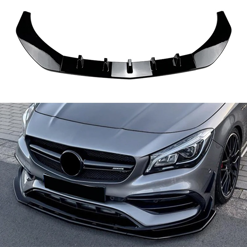 

Спойлер переднего бампера для Mercedes-Benz CLA-Class C117 CLA200 260 CLA45 AMG 2016-2019, защита переднего бампера