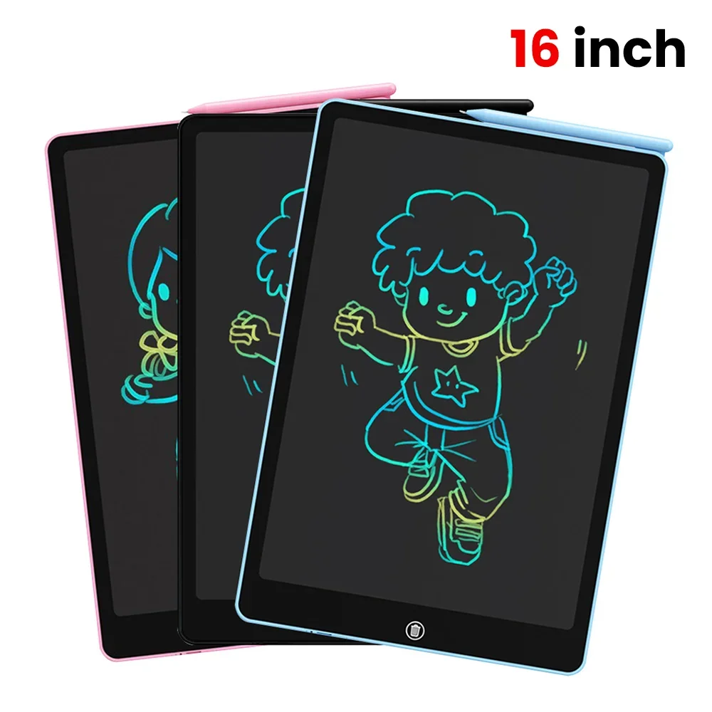 16 Inch LCD Large Screen Drawing Board Writing Tablet Digit Magic Blackboard Art Painting Tool Kids Toys Brain Game Child Gifts