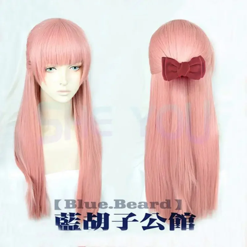 Wotaku ni Koi wa muzukashii otaku Momose Narumi 70cm de largo naranja rosa cosplay peluca de pelo arco horquilla