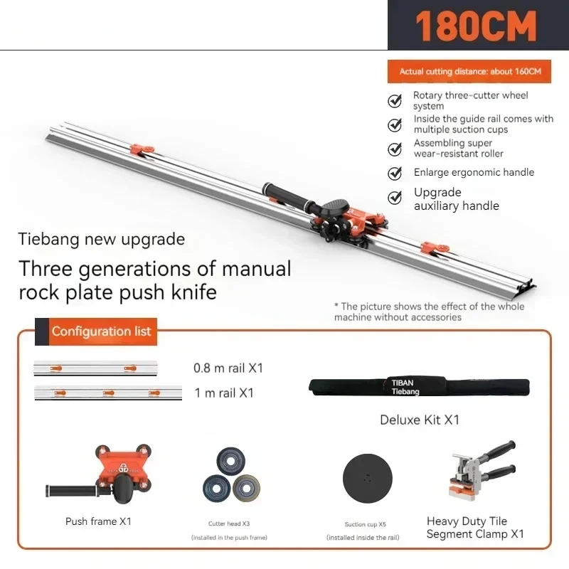 Professionelles manuelles Schiebemesser für große Bodenplatten, Glas und Keramikfliesen