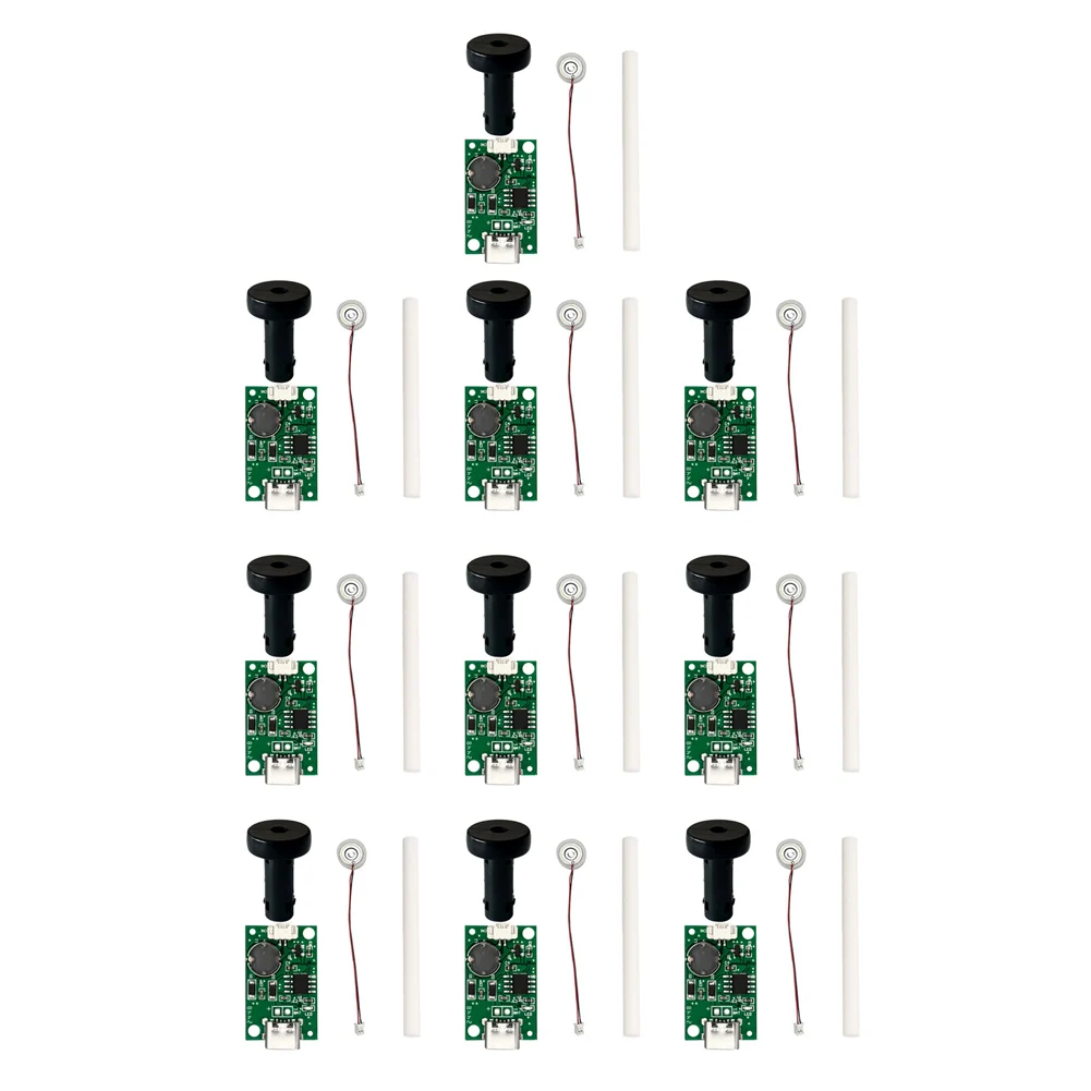 10pcs Spray Type Humidifier Module for Indoor For Air Moisture Balance with Simple Wiring and Direct Integration