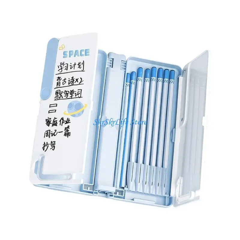 E65E Ergonomic Book Holder For Reading Folding Handsfree Reading Stand with Page Clips and Storage Case for Textbook Tablets