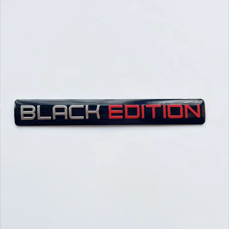 ثلاثية الأبعاد شعار الألومنيوم الأسود طبعة شعار شارة ملصق سيارة لسيارات BMW أودي مرسيدس VW تويوتا هوندا نيسان كيا اكسسوارات #5