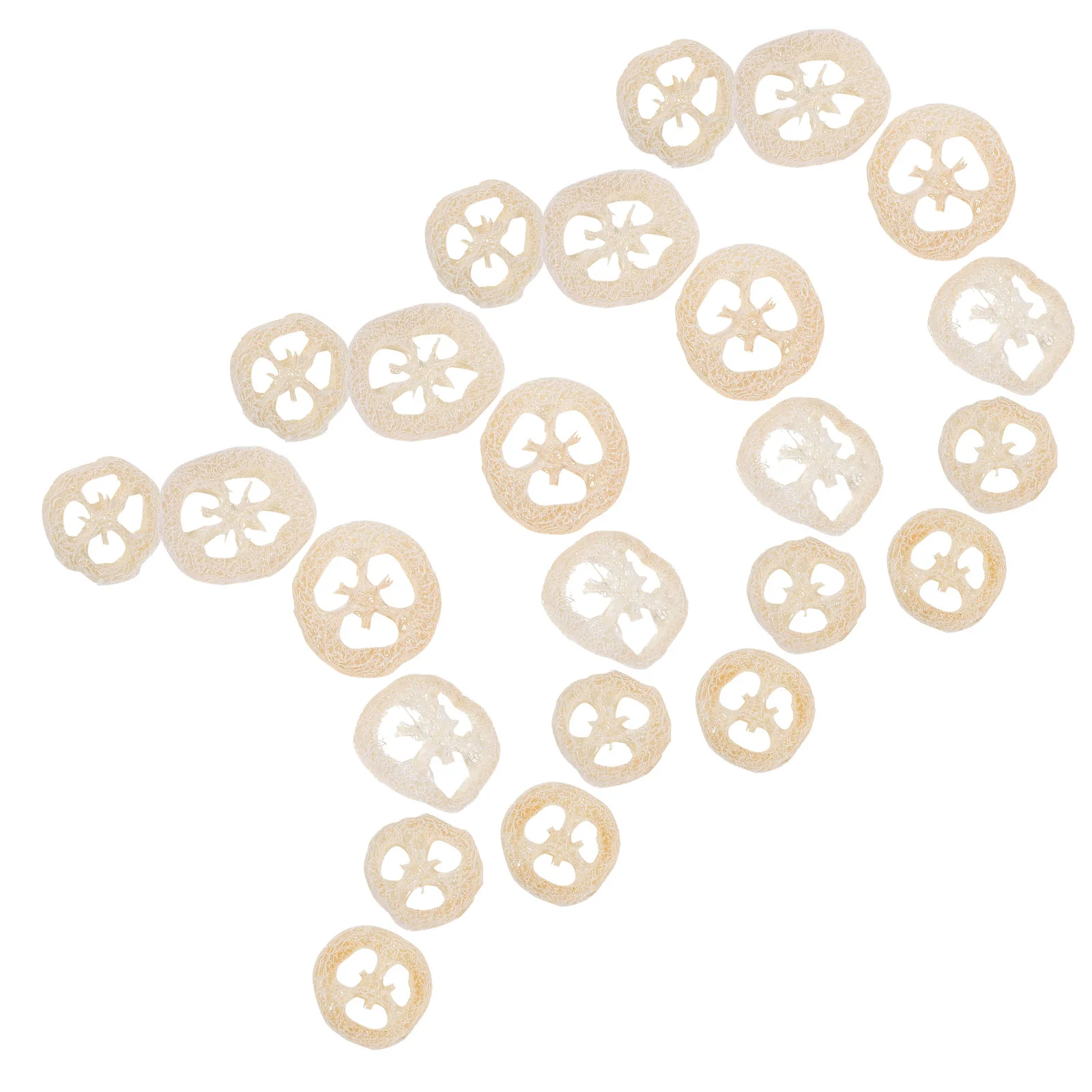 

40Pcs Natural Loofah Slices for Small Pets Teeth Cleaning Chews Hamsters Rabbits Guinea Pigs Oral Health Hamster Enrichment Toys