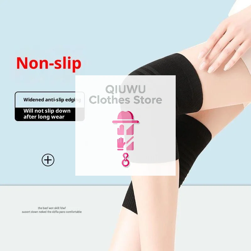 1 par de rodilleras de algodón para hombres y mujeres, rodilleras deportivas para habitación de aire acondicionado, rodillera de compresión, rodilleras de soporte elástico