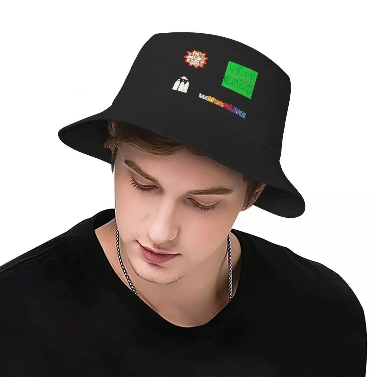 Waterparks Sticker Bucket Hat Beach Bag Hood Bobble Hat foam party hats Men's Baseball Cap Women's