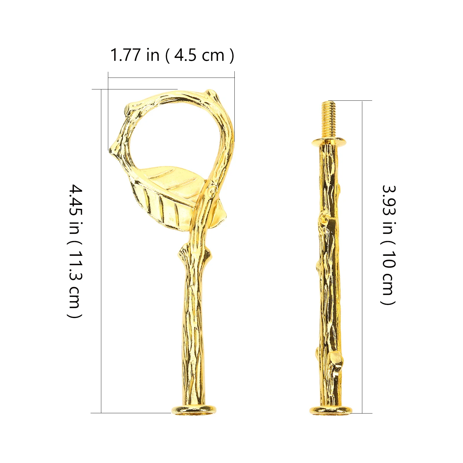 

1Set Tiered Cake Stand Hardware Zinc Alloy Heavy Duty DIY Cake Decoration Stand Leaf Pattern for Parties